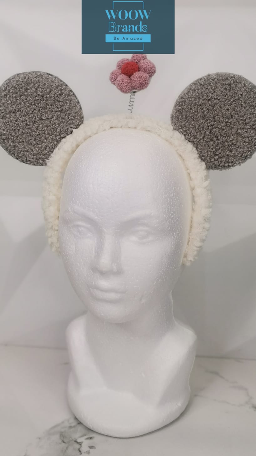 Diadema de felpa diversos modelos para niña