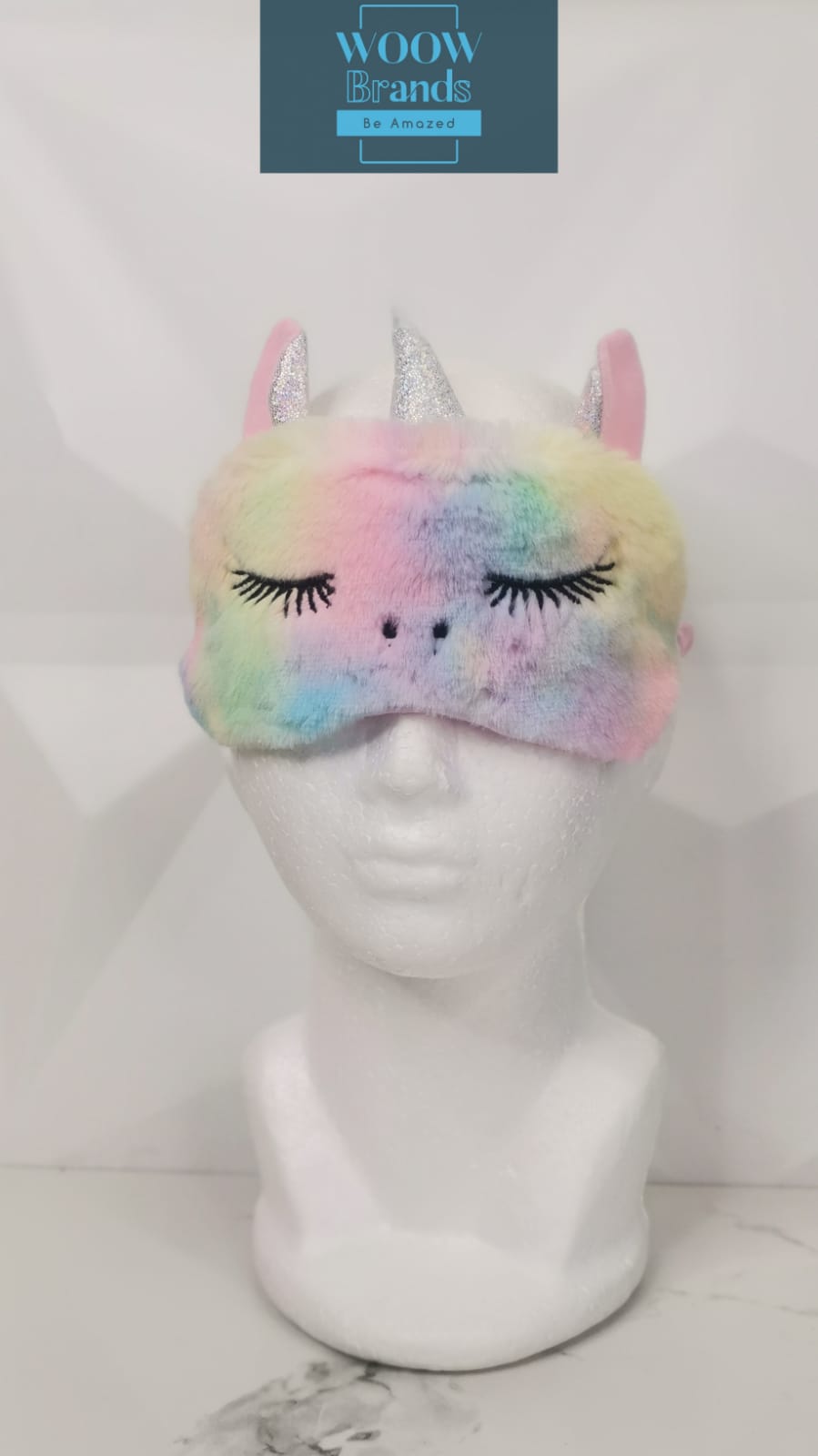 Antifaz para dormir de unicornio