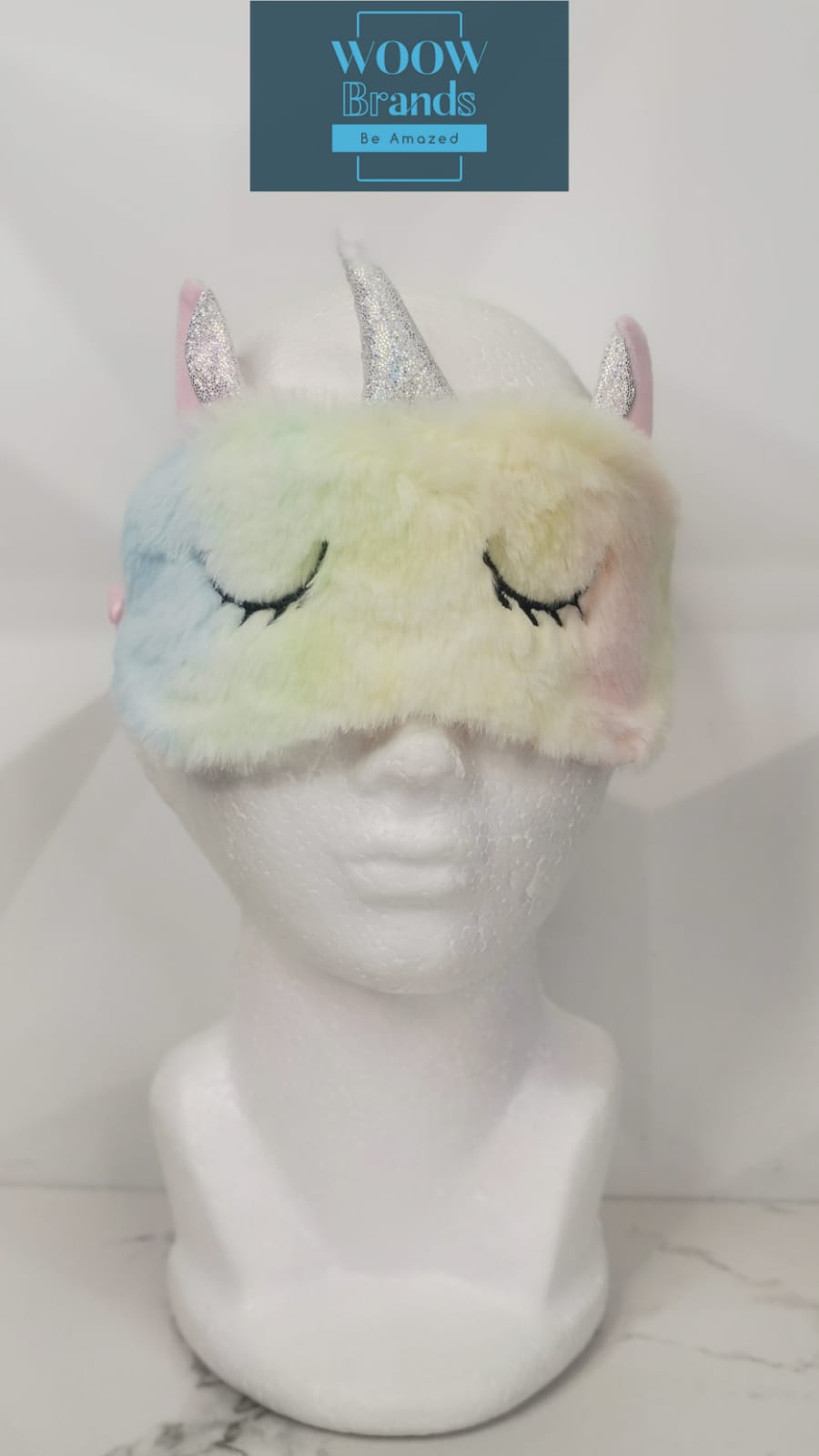 Antifaz para dormir de unicornio