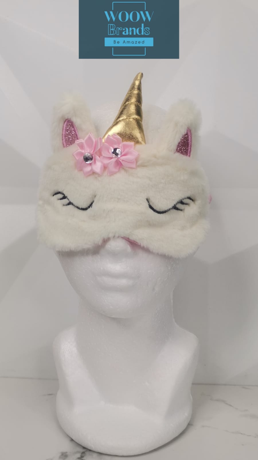 Antifaz para dormir de unicornio
