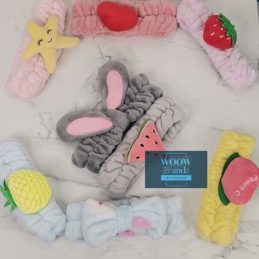 Diadema de frutas para maquillaje