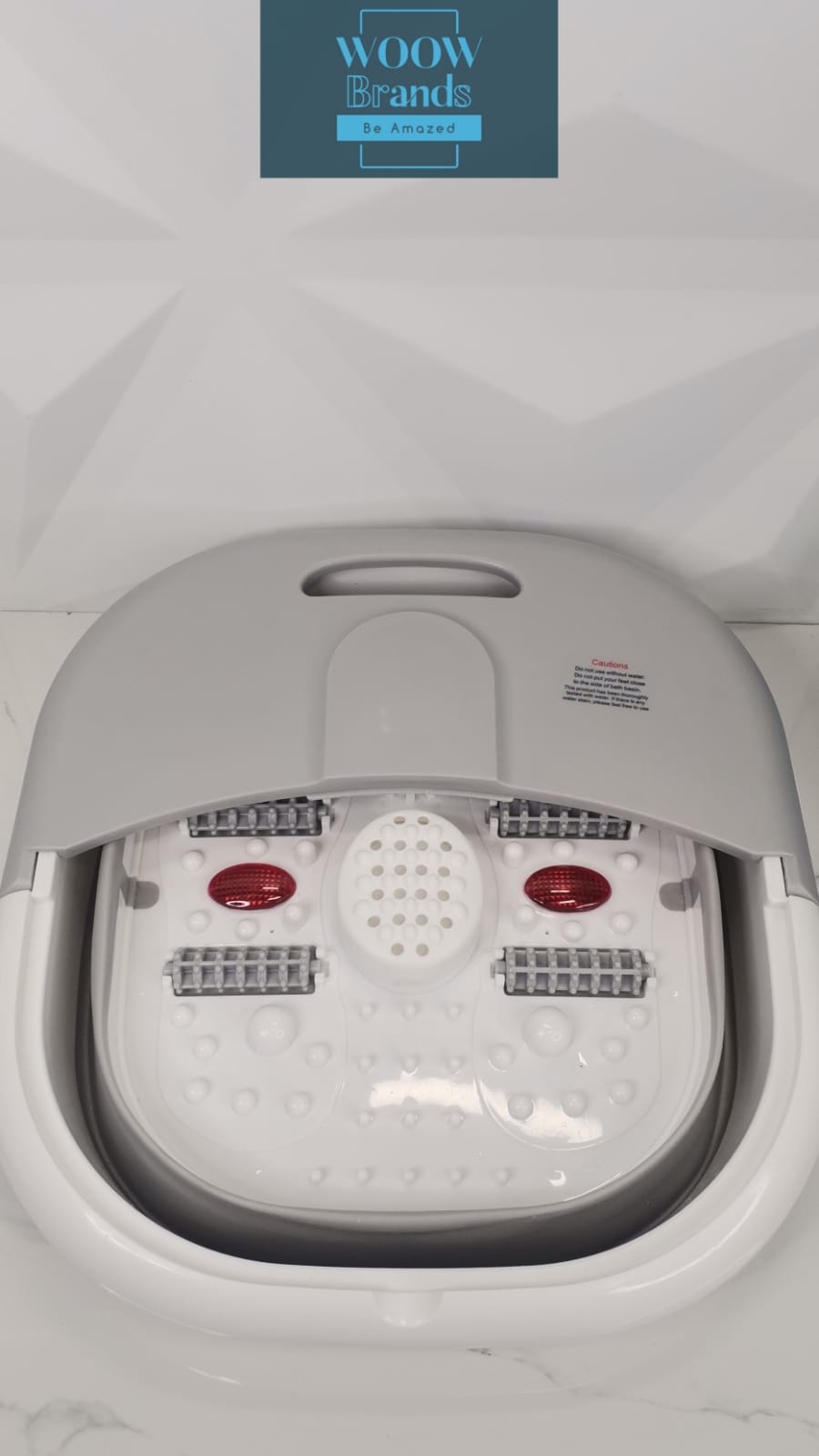 Tina De Masaje Para Pies Electrico Spa Portatil Plegable GRIS