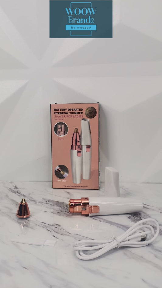 Depilador de bello 2 en 1 FACIL Y CEJA RECARGABLE