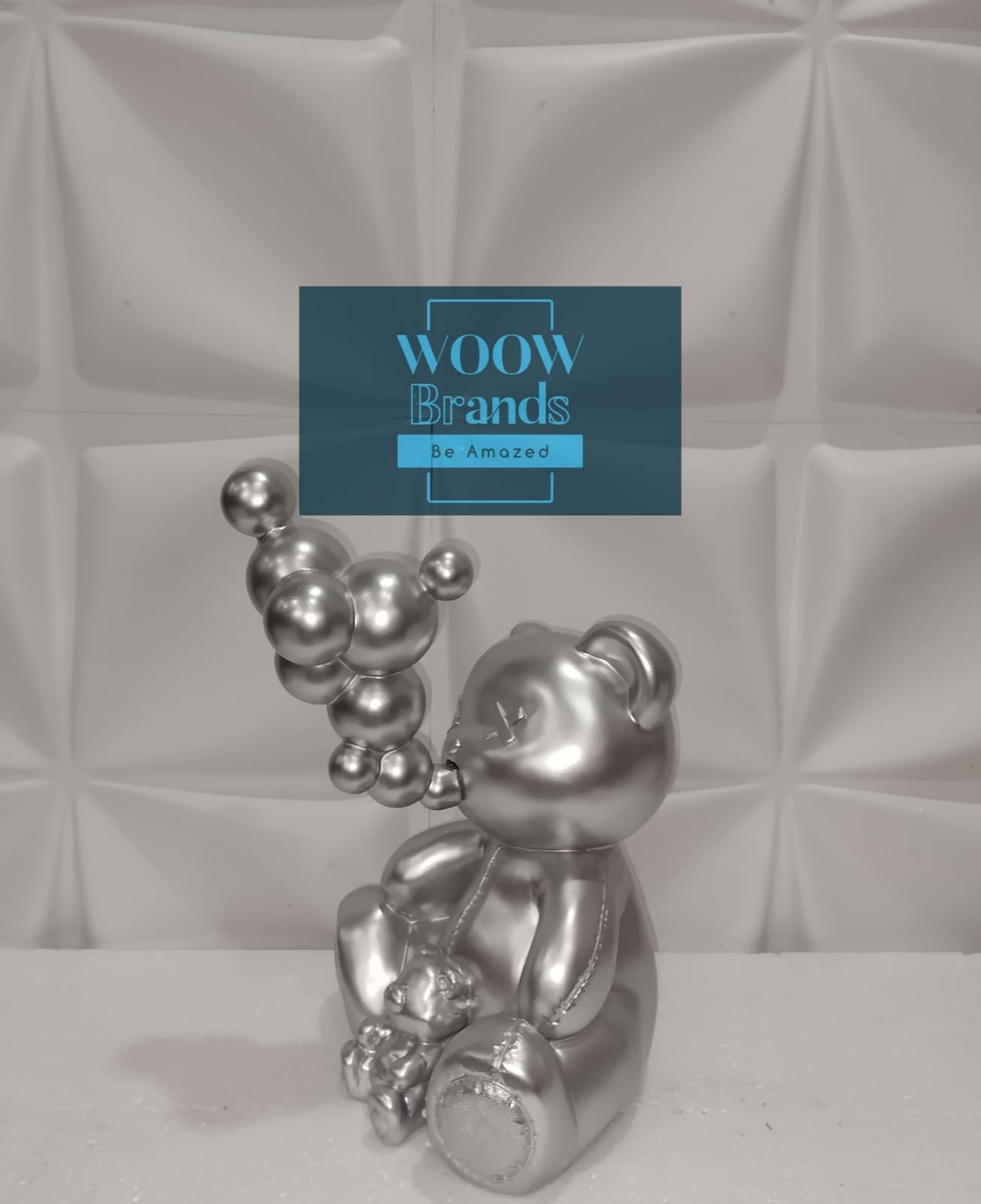 OSITO PLATA CON BURBUJAS