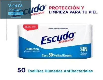 Toallitas Húmedas Antibacteriales Escudo