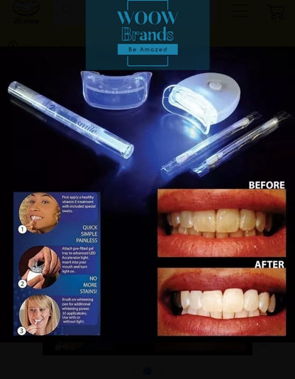 Blanqueador Dental Luz Led En 20 Minutos Sonrisa Billante