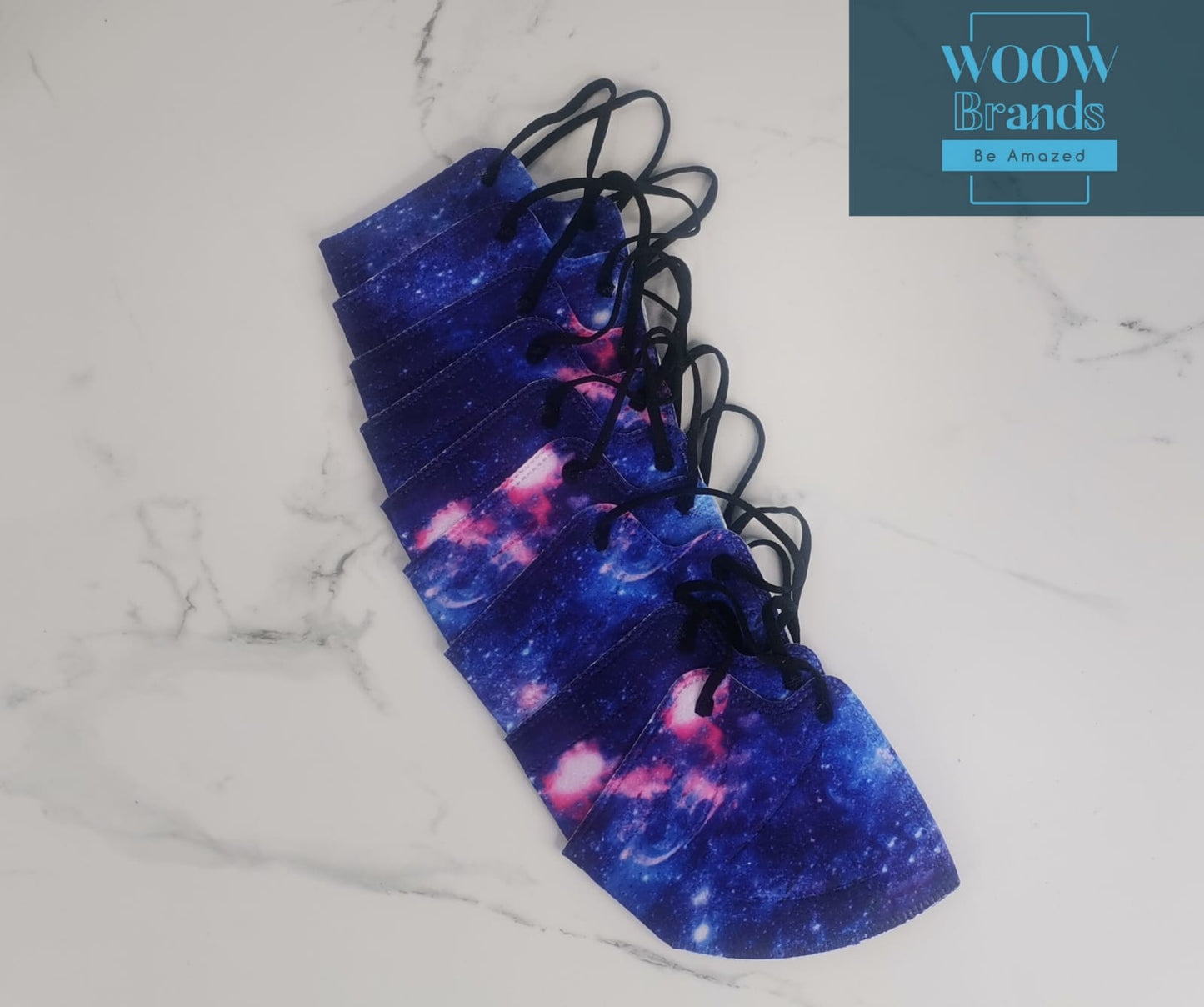 Cubrebocas KN95 Estampado Galaxia Nebulosas sin válvula 10 PCs