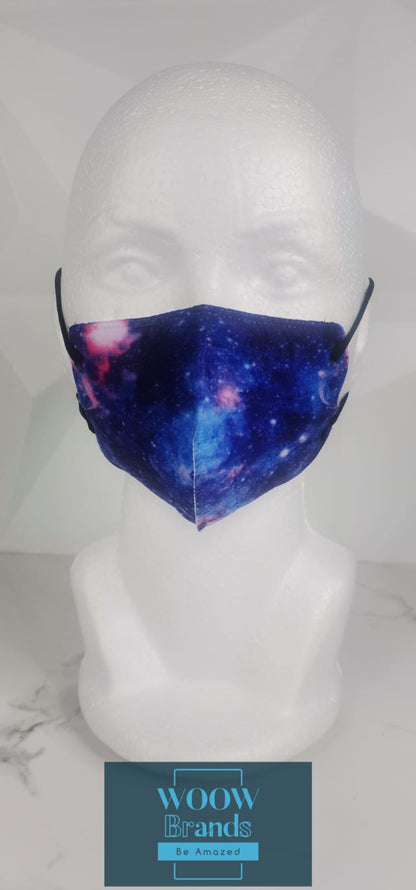 Cubrebocas KN95 Estampado Galaxia Nebulosas sin válvula 10 PCs