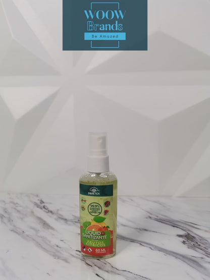 Sanitizante Liquido 60ml con atomizador