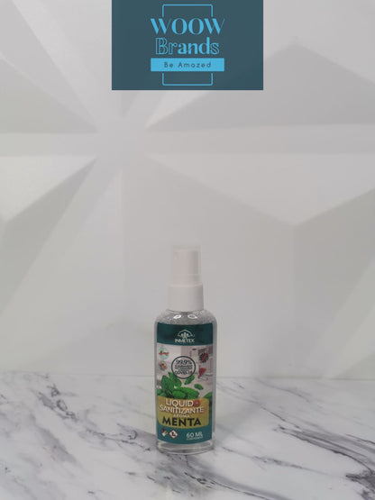 Sanitizante Liquido 60ml con atomizador