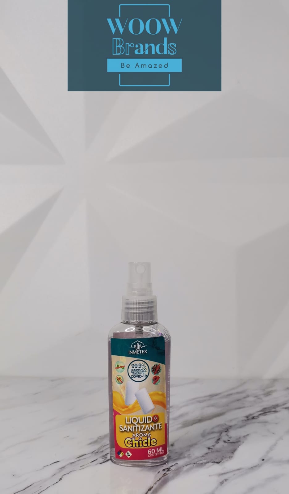 Sanitizante Liquido 60ml con atomizador