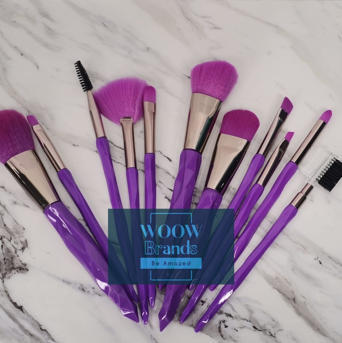 Set de 11 brochas para maquillaje