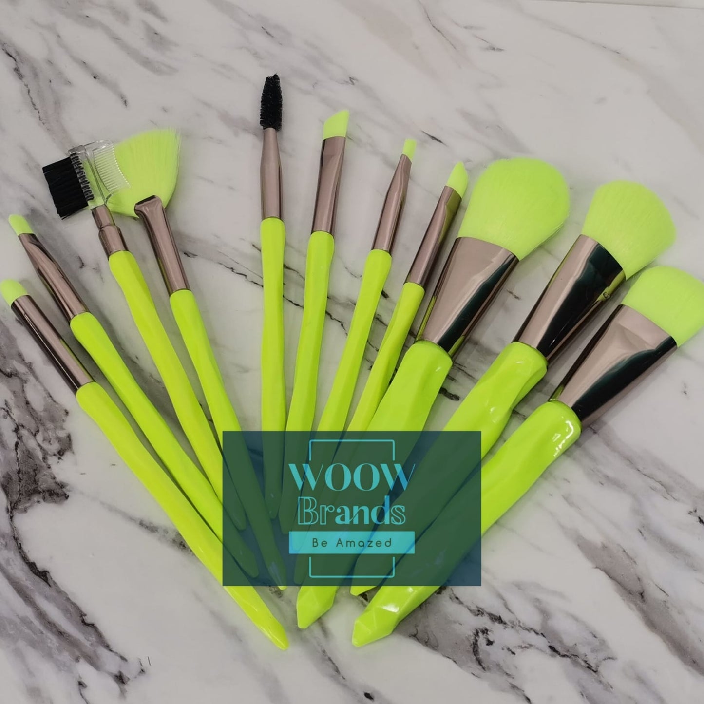 Set de 11 brochas para maquillaje