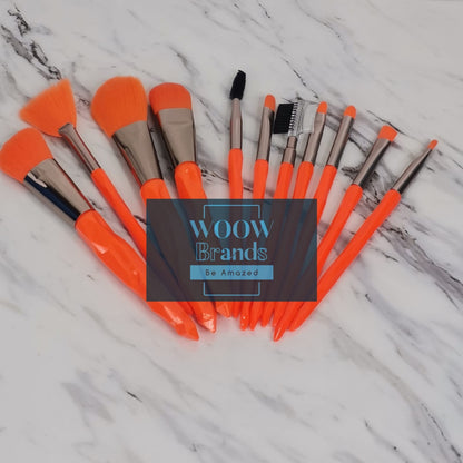 Set de 11 brochas para maquillaje