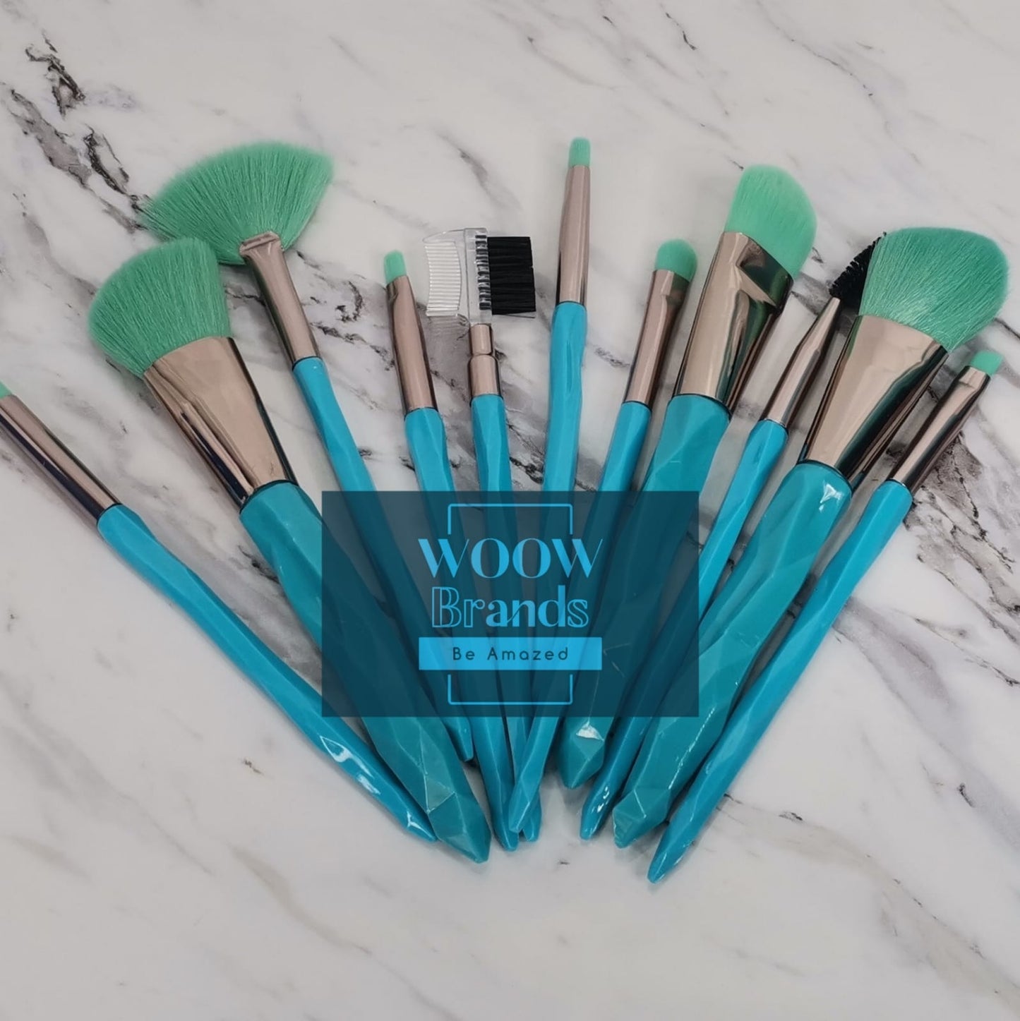 Set de 11 brochas para maquillaje