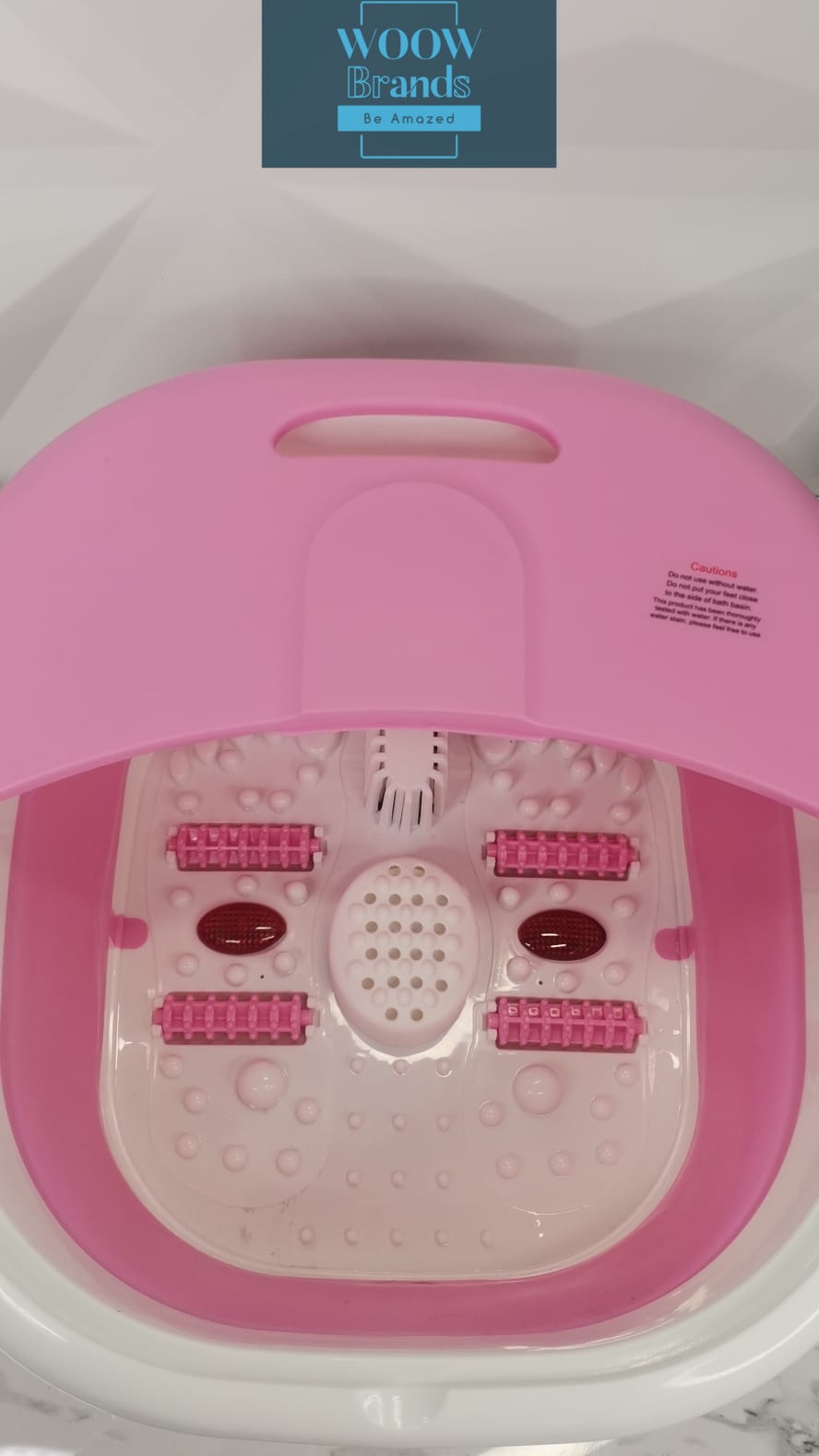 Tina De Masaje Para Pies Electrico Spa Portatil Plegable rosa