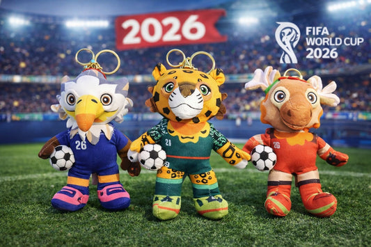 🧸 Mascotas Peluche Mundial 2026 – Set 3 Piezas (25 cm)