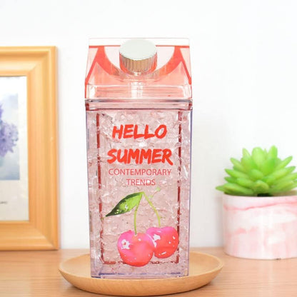 BOTELLA DE AGUA Y GEL CONGELABLE HELLO SUMMER